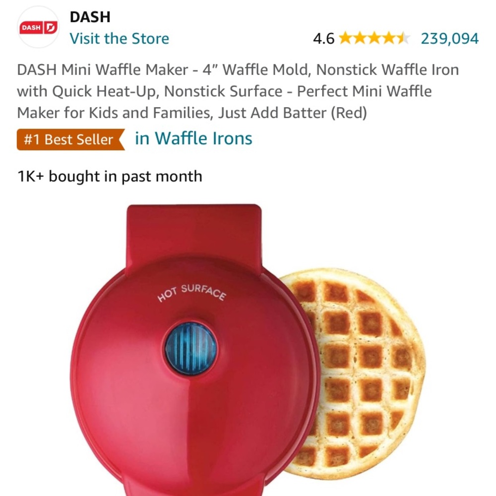 Waffle maker-mini